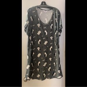 Full Figure Printed Night Shirt